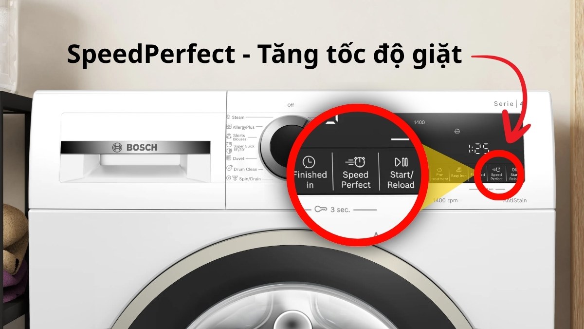 máy giặt bosch có tốt không, giặt nhanh hơn