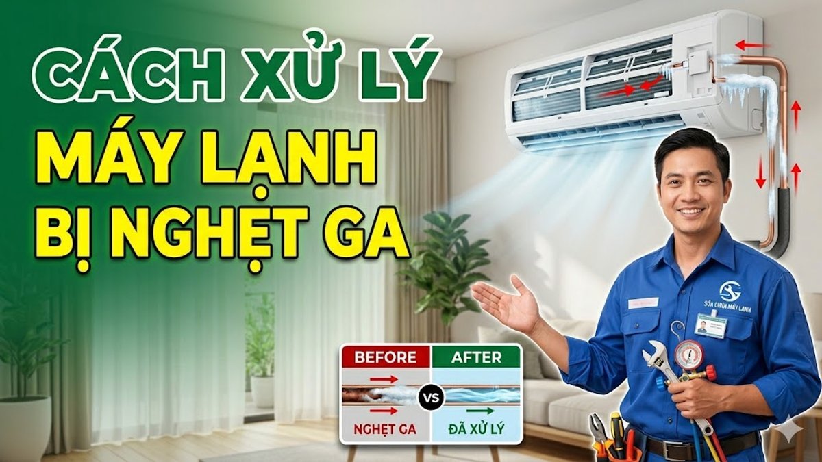 Cách xử lý máy lạnh bị nghẹt ga hiệu quả, đơn giản 