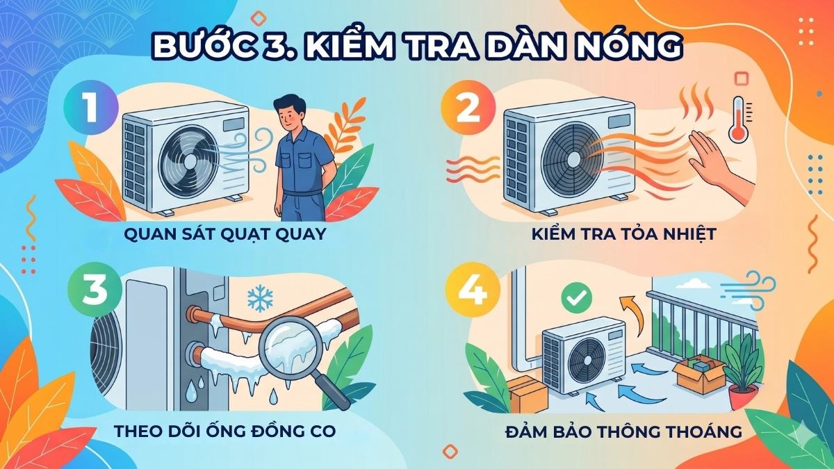 Hướng dẫn kiểm tra máy lạnh không lạnh chỉ quạt tại nhà bước 3