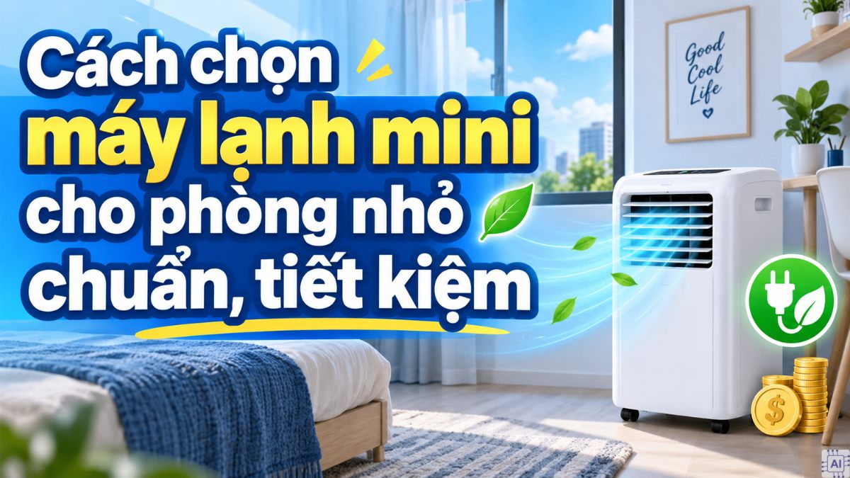 Cách chọn máy lạnh mini cho phòng nhỏ chuẩn, tiết kiệm