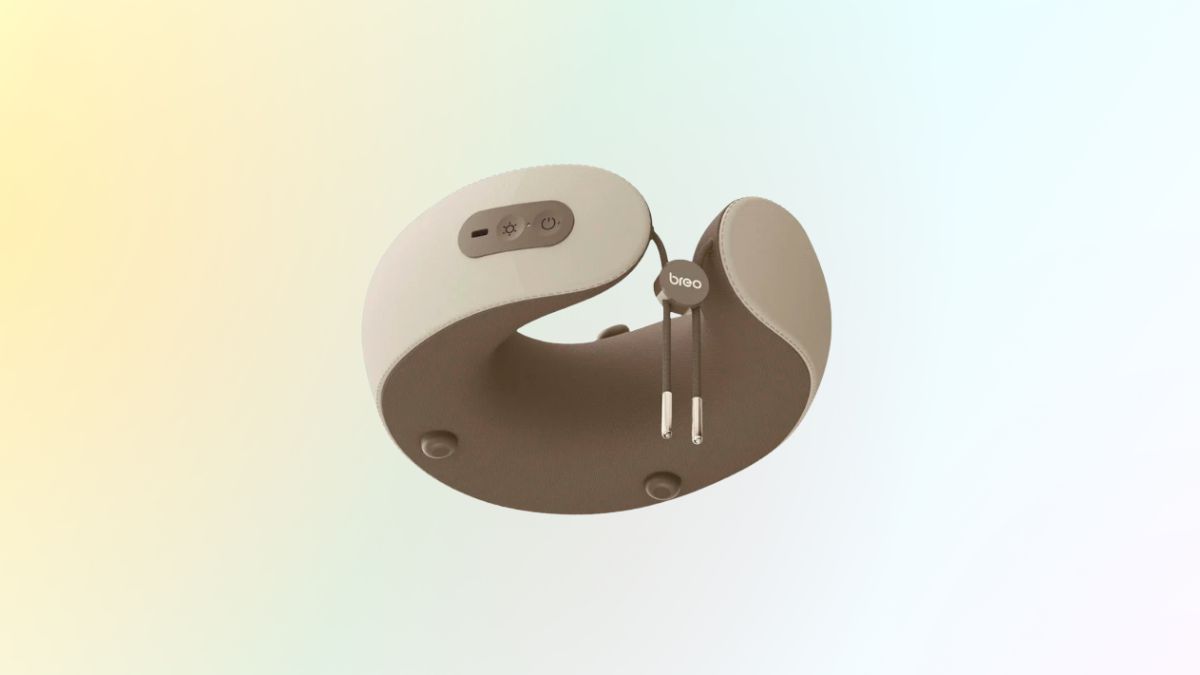 máy massage cho người lớn tuổi - Gối massage cổ vai gáy Breo C1