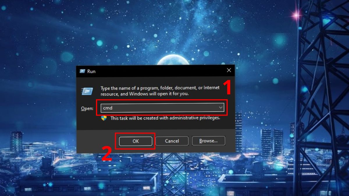 Kiểm tra lỗi ổ cứng bằng Command Prompt bước 1