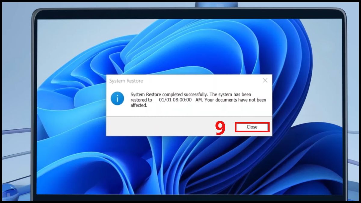 khắc phục máy tính Dell bị lỗi SupportAssist bằng khôi phục hệ thống bước 5