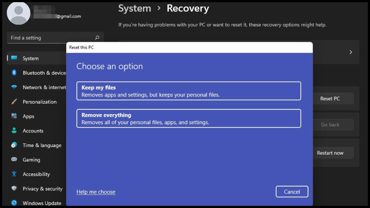 Cài đặt lại hệ điều hành Windows bước 4