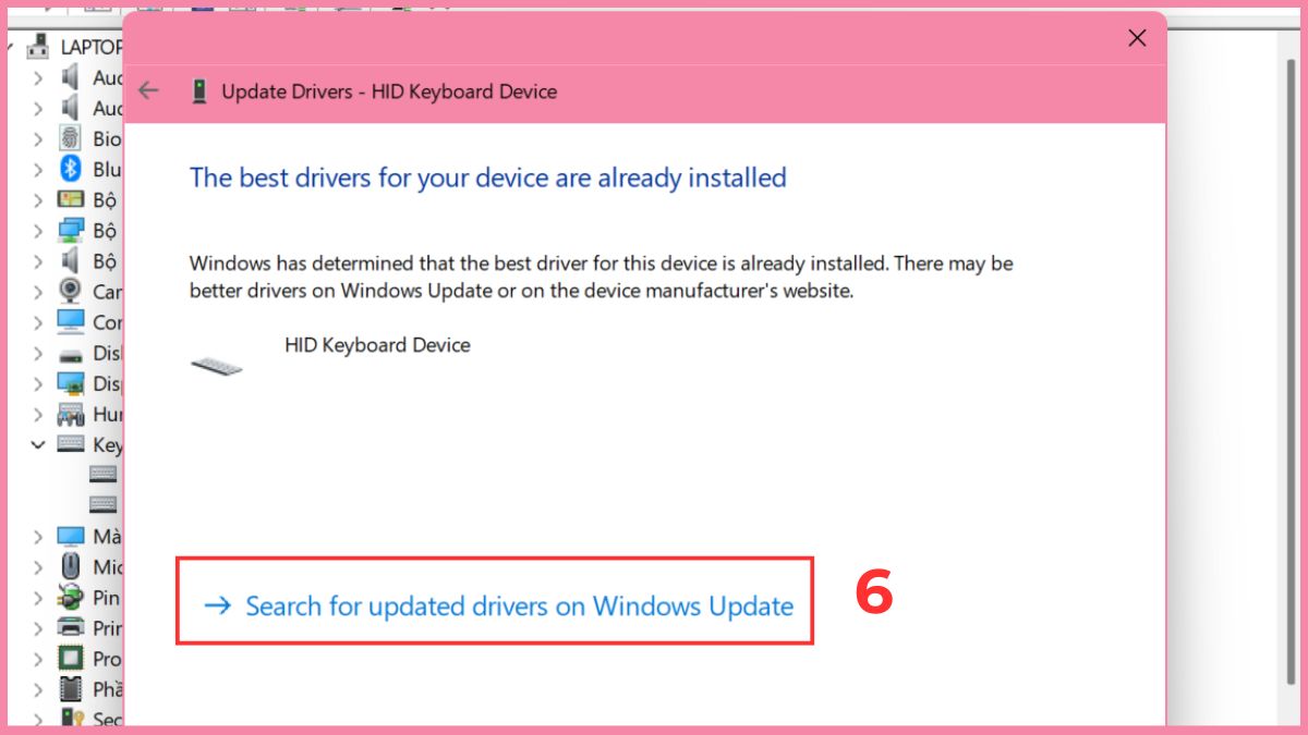 khắc phục lỗi máy tính không nhận ổ cứng ngoài bằng cập nhật driver ổ cứng gắn ngoài bước 3 tiếp theo