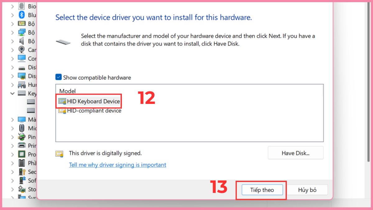 khắc phục lỗi máy tính không nhận ổ cứng ngoài bằng cập nhật driver ổ cứng gắn ngoài bước 5 tiếp theo