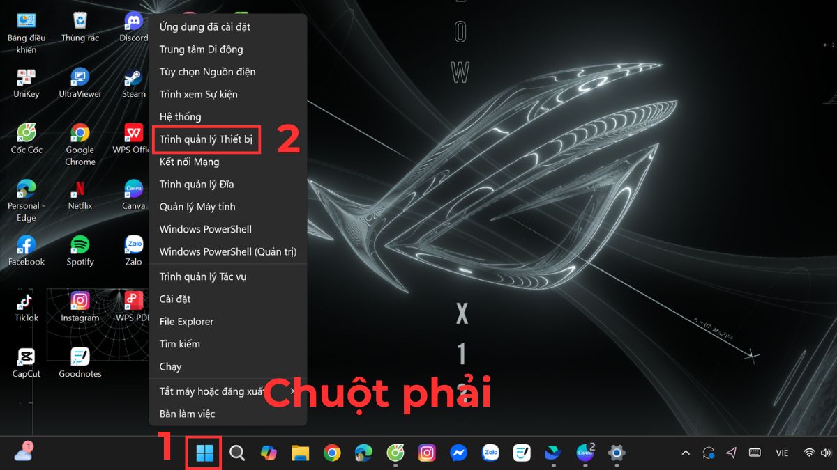 khắc phục lỗi máy tính không nhận ổ cứng ngoài bằng cập nhật driver ổ cứng gắn ngoài bước 1