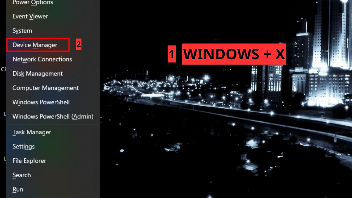 Gỡ và cài đặt lại Driver bước 1