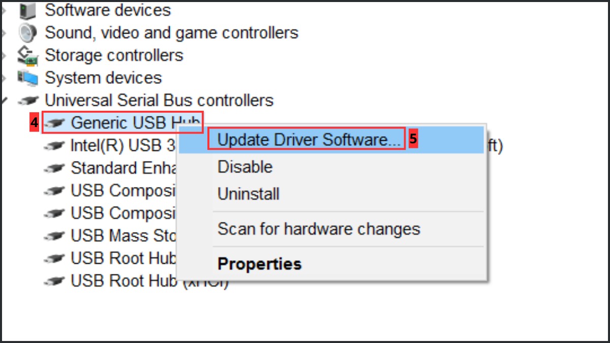 khắc phục lỗi máy tính không nhận USB bằng cách cài đặt driver USB bước 3