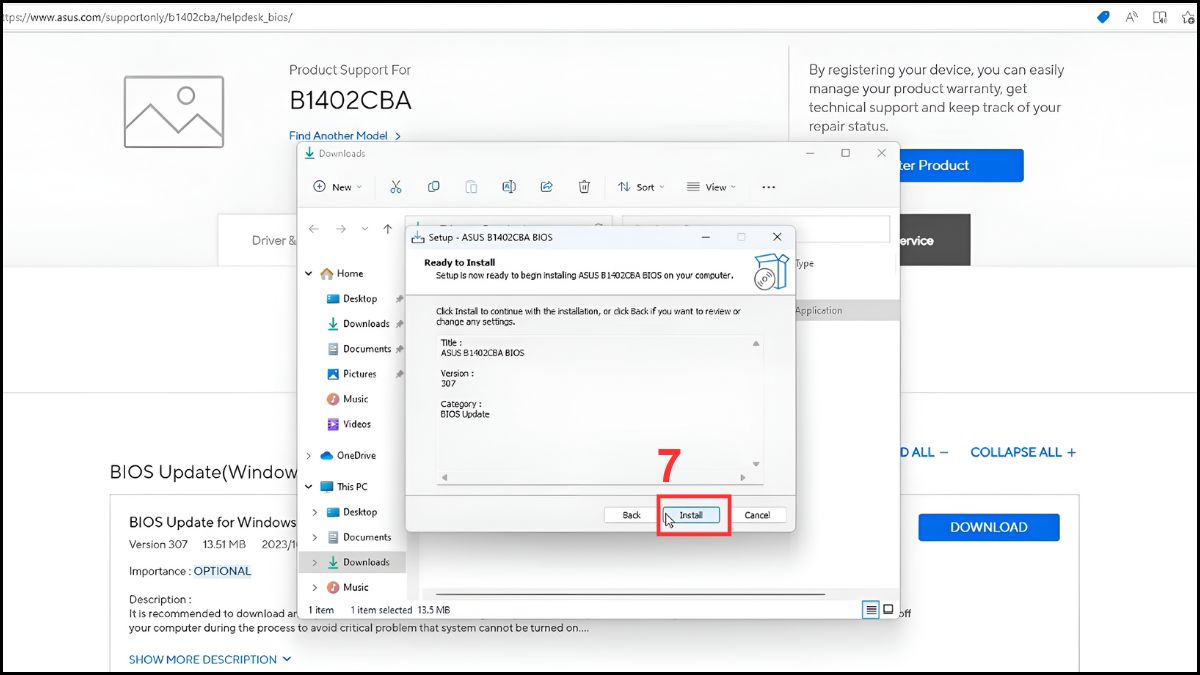 khắc phục lỗi laptop tự restart liên tục bằng update bios bước 4
