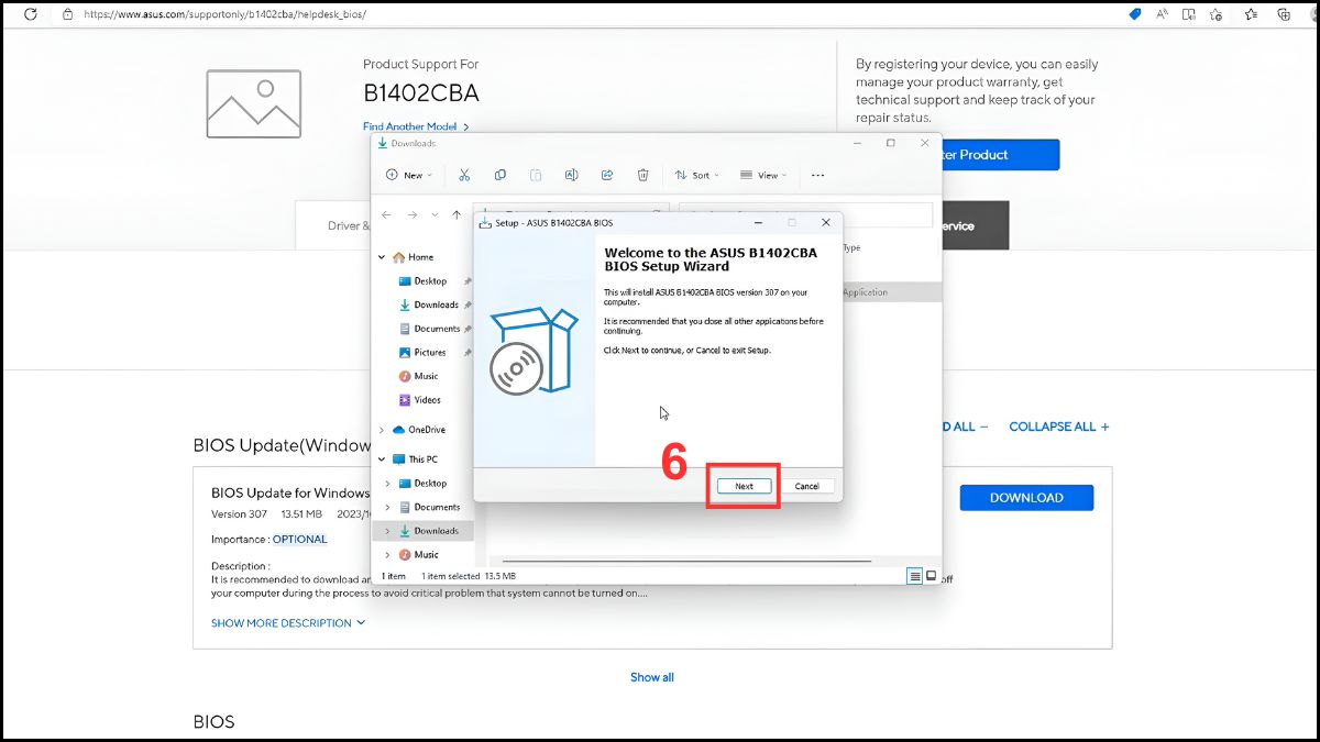 khắc phục lỗi laptop tự restart liên tục bằng update bios bước 3