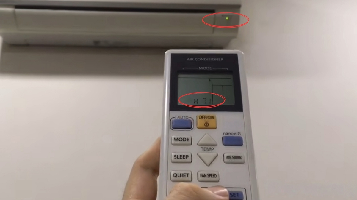 Hướng dẫn cách kiểm tra mã lỗi máy lạnh Panasonic bước 3