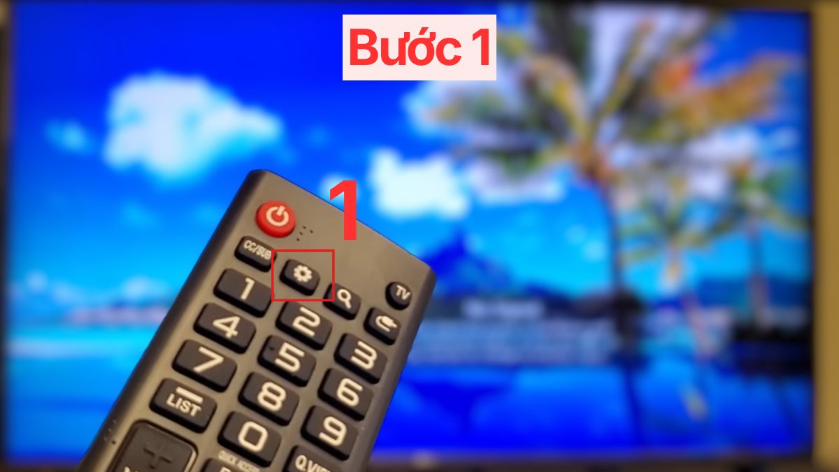 Khôi phục cài đặt gốc (reset) tivi LG bước 1