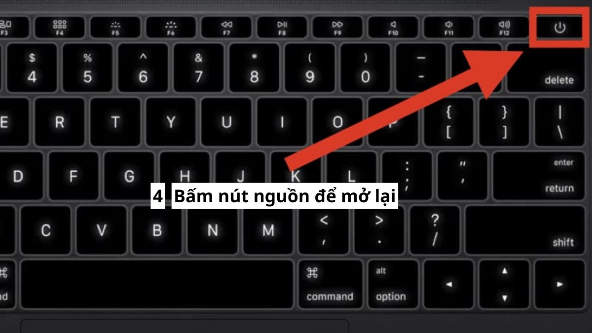 cách sửa lỗi màn hình MacBook bị giật lag bằng cách reset SMC bước 3