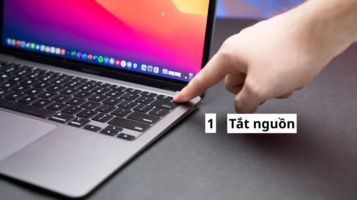 cách sửa lỗi màn hình MacBook bị giật lag bằng cách reset SMC bước 1