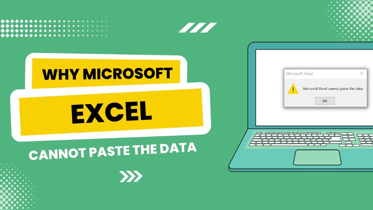 microsoft excel cannot paste the data là gì