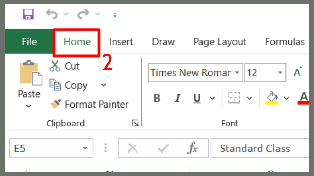 Hủy hợp nhất các ô trong bảng tính MS Excel bước 2