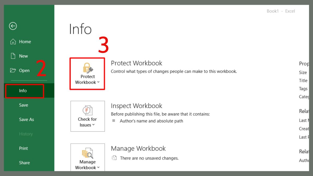Cách sửa lỗi Microsoft Excel Cannot Paste the data bằng đảm bảo có quyền chỉnh sửa bước 2
