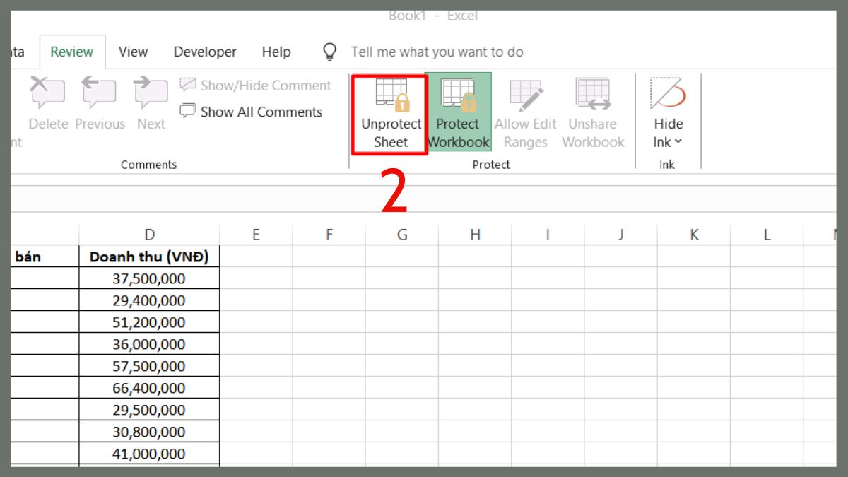 Cách sửa lỗi Microsoft Excel Cannot Paste the data bằng đảm bảo có quyền chỉnh sửa bước 2