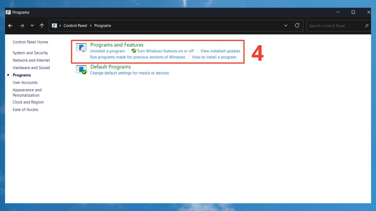 khắc phục lỗi Microsoft Excel has stopped working bằng Repair của Microsoft Office bước 2 tiếp theo