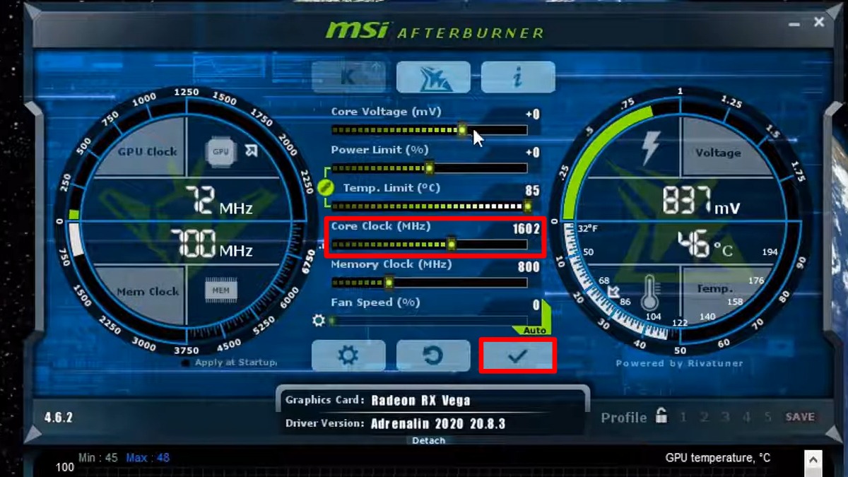 Hướng dẫn sử dụng MSI AfterBurner - bước 4