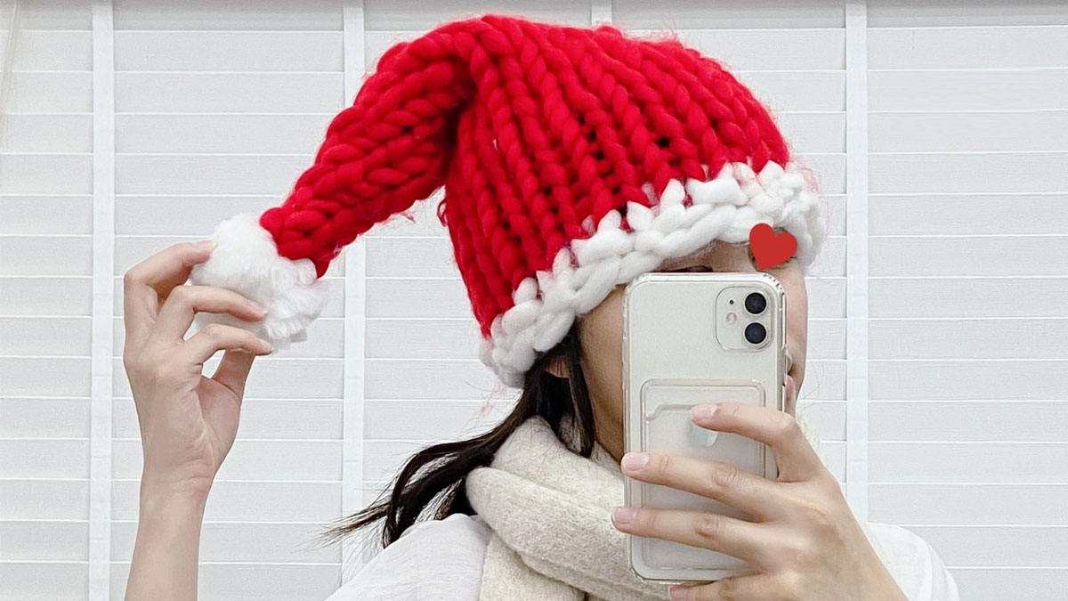 Nón kiểu dáng Noel đẹp cho nữ