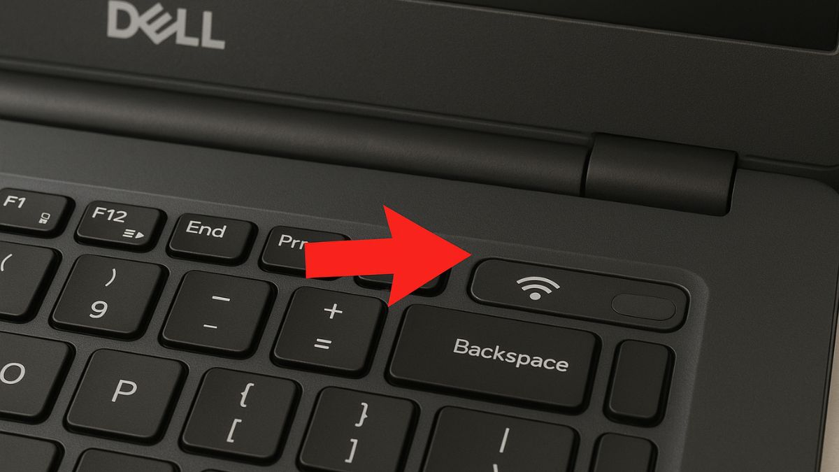 Nút mở WiFi trên laptop Dell là gì?