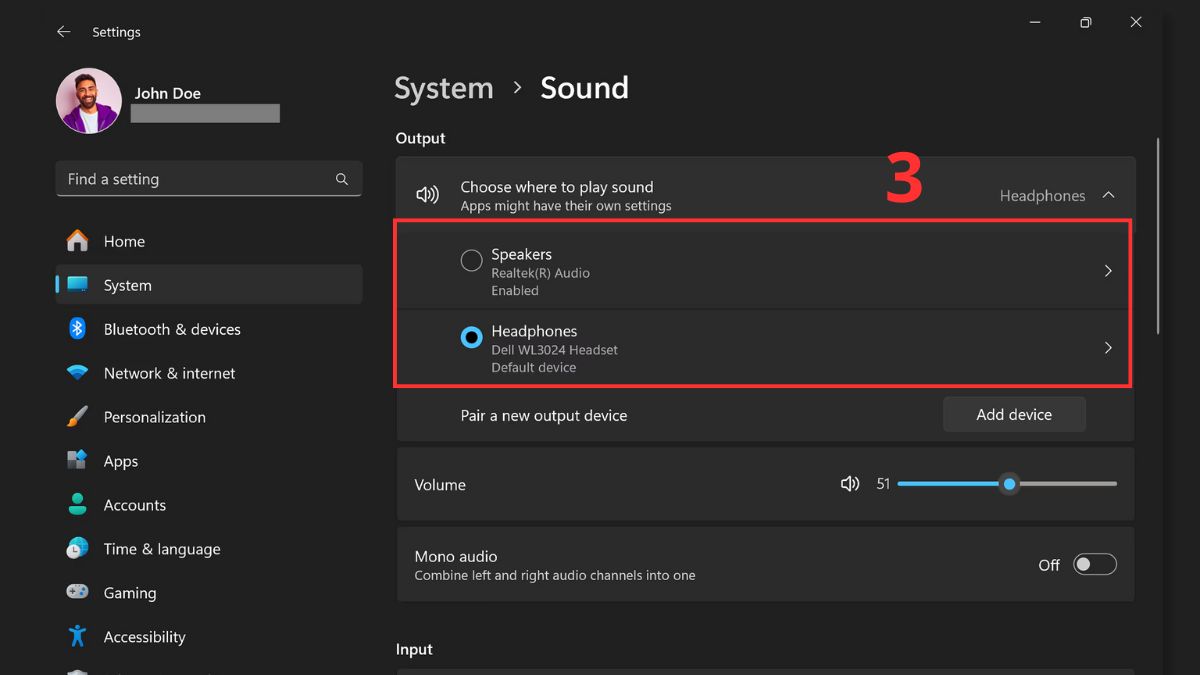 Cách sửa nút tăng giảm âm lượng laptop Dell không bấm được trong cài đặt - bước 2