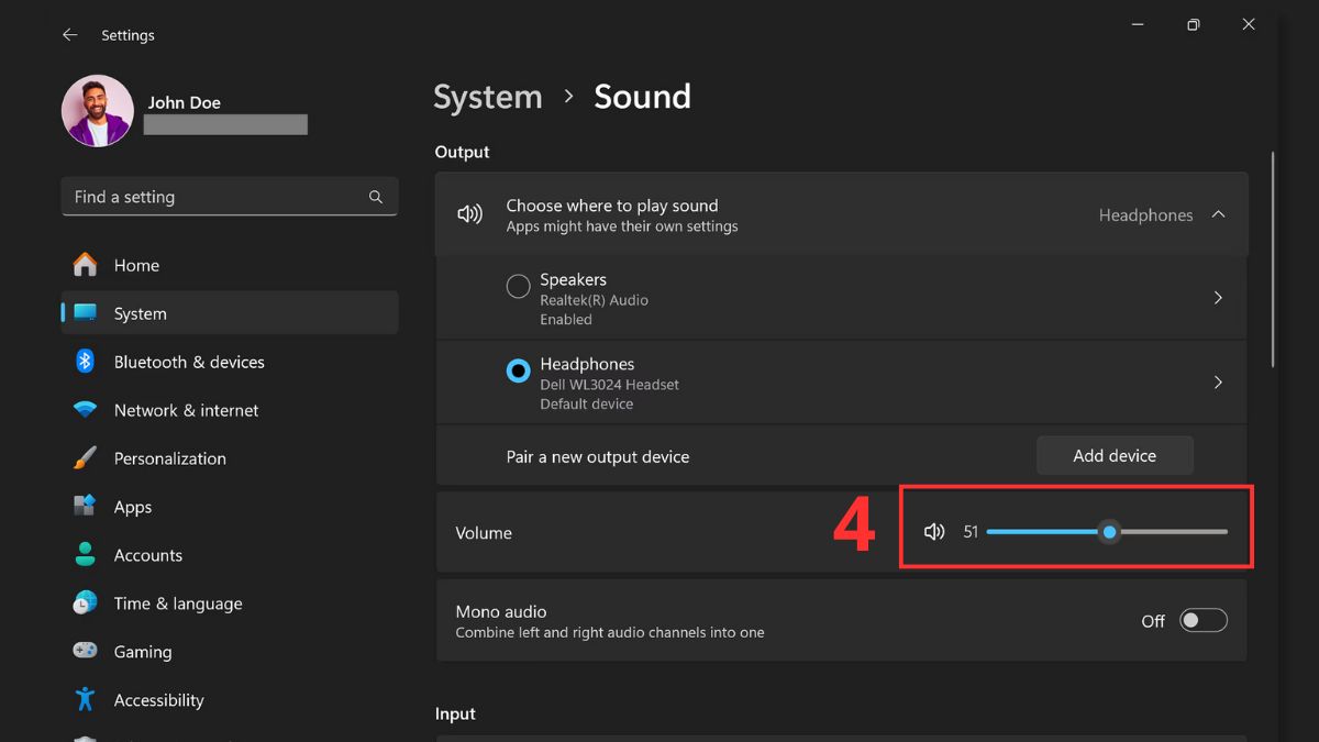 Cách sửa nút tăng giảm âm lượng laptop Dell không bấm được trong cài đặt - bước 3