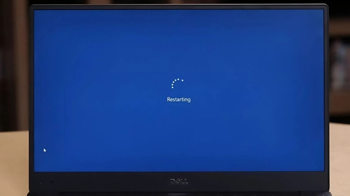 Cách sửa nút tăng giảm âm lượng laptop Dell không bấm được - khởi động lại thiết bị