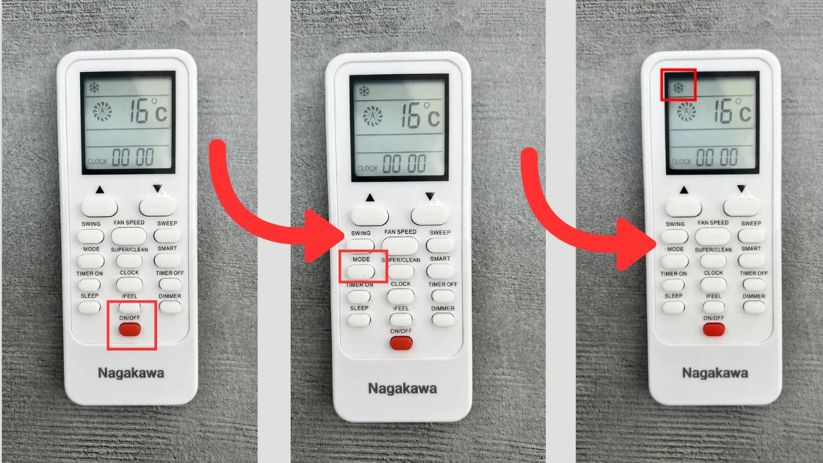 Bật chế độ Cool trên điều hòa