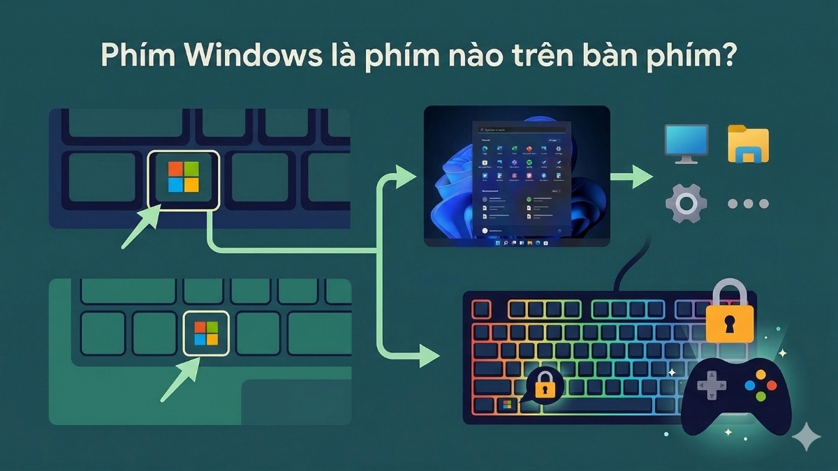 Phím Windows là phím nào trên bàn phím?
