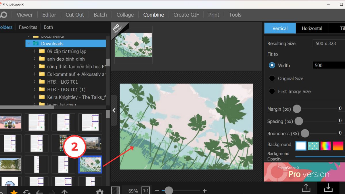 Hướng dẫn sử dụng PhotoScape để ghép nhiều ảnh - bước 2