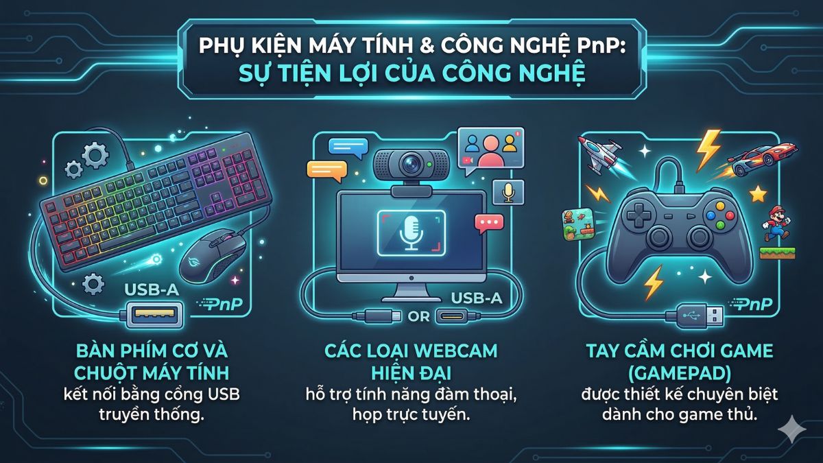 Các thiết bị Plug and Play phổ biến hiện nay - thiết bị máy tính