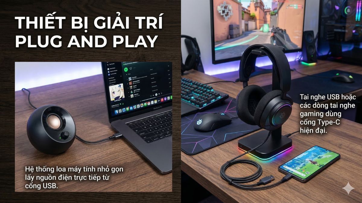 Các thiết bị Plug and Play phổ biến hiện nay - thiết bị giải trí