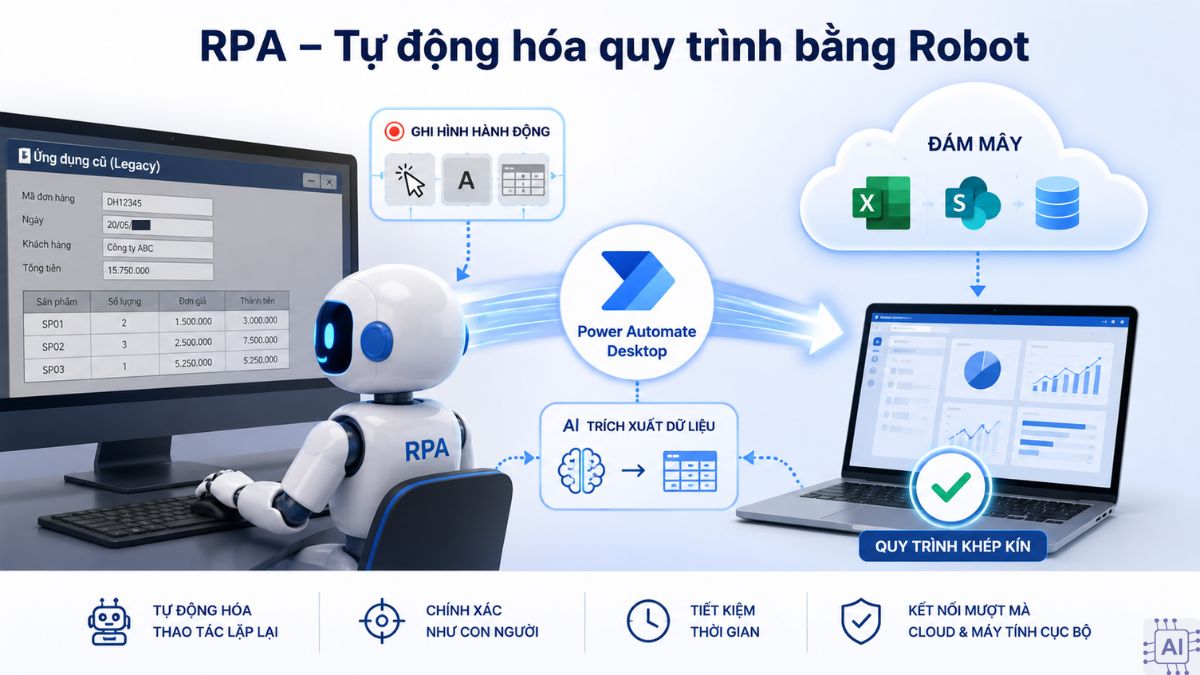 RPA – tự động hóa quy trình bằng robot
