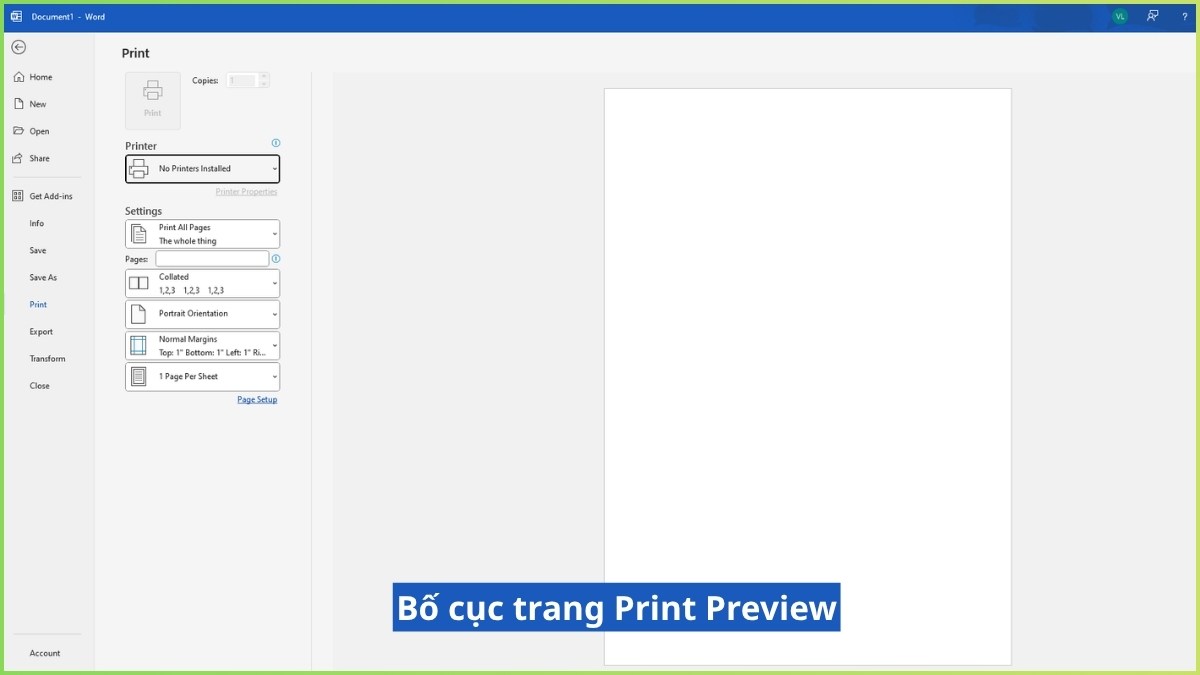 Print Preview là gì?