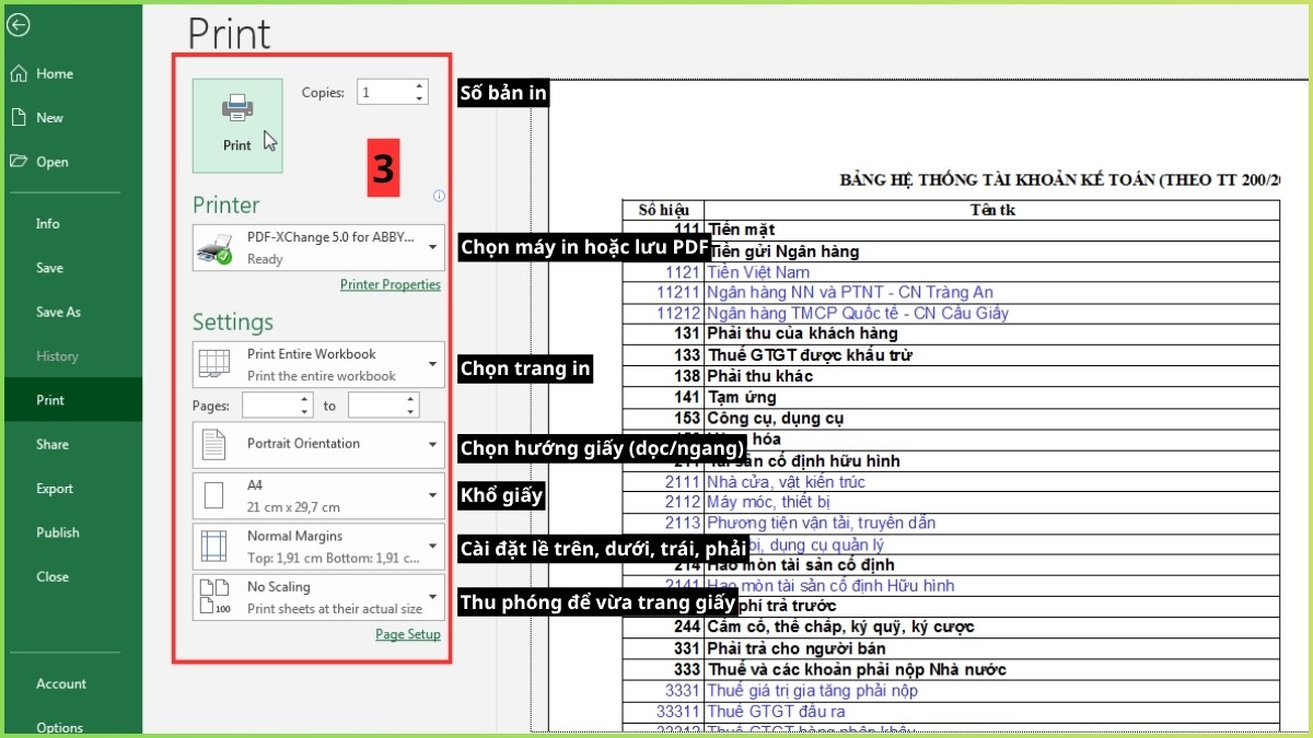 Print Preview trong Excel bước 2