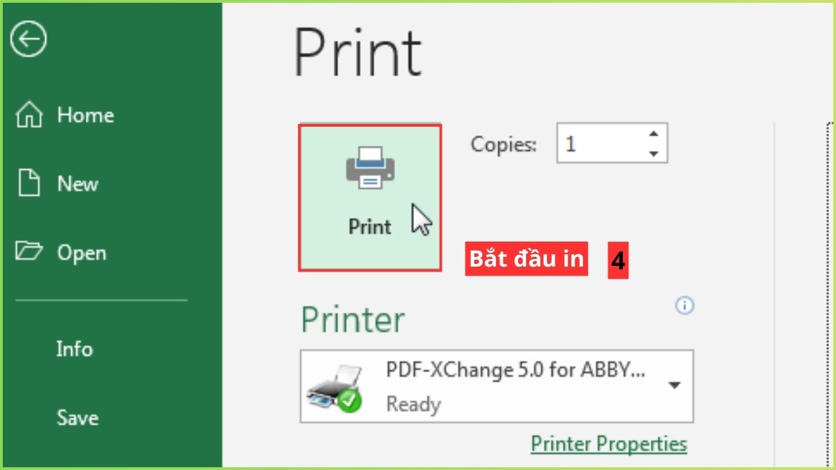 Print Preview trong Excel bước 3