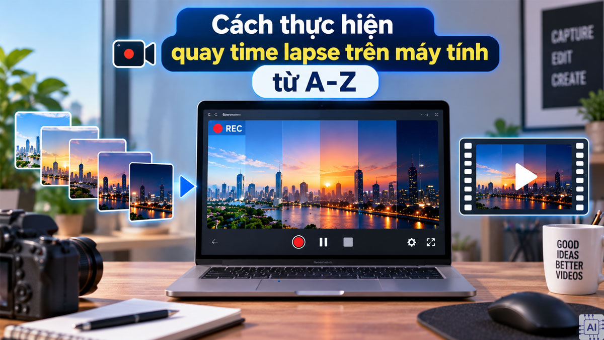 Cách thực hiện quay time lapse trên máy tính từ A-Z