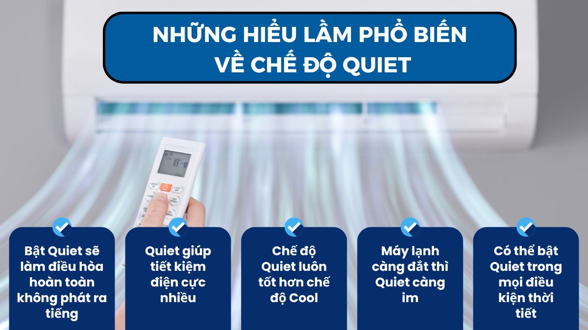 Những hiểu lầm phổ biến về chế độ Quiet