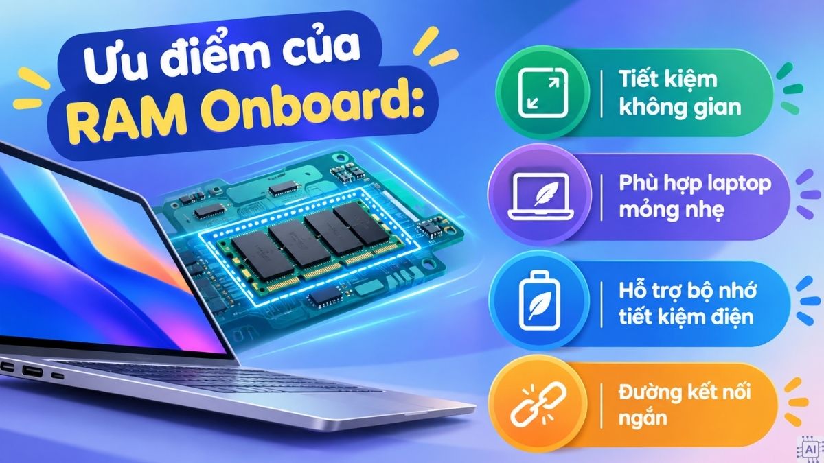 Ưu nhược điểm của RAM Onboard là gì?