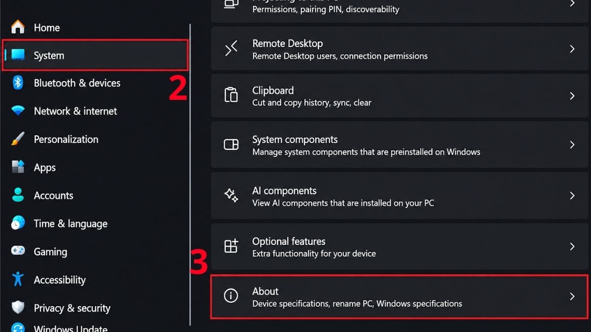 Cách nhận biết laptop sử dụng RAM Onboard bước 1 tiếp theo