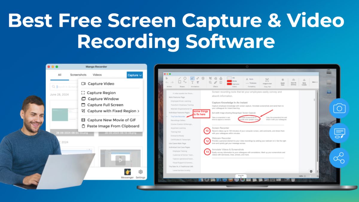record màn hình máy tính bằng phần mềm MangoApps Recorder