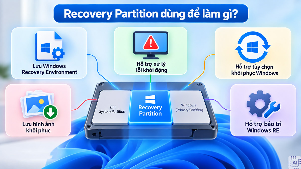 Recovery Partition dùng để làm gì?