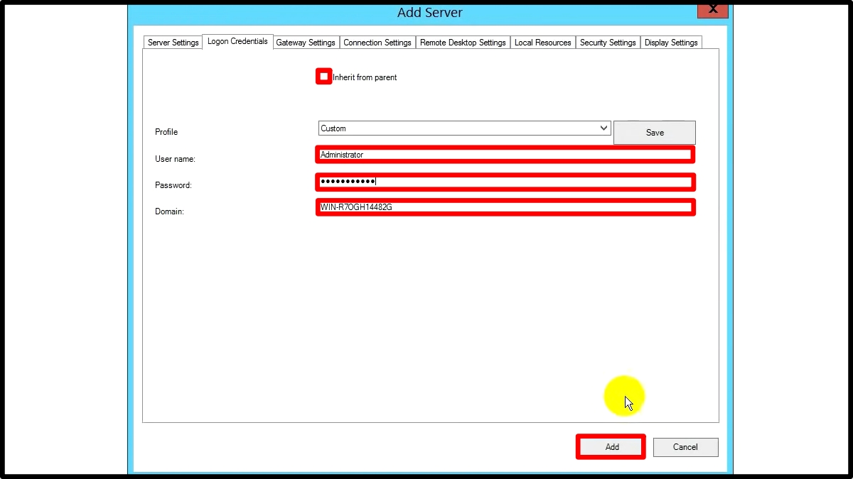Cách quản lý nhiều VPS với Remote Desktop Manager - bước 4