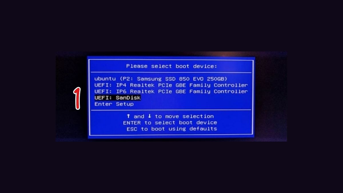 Cách sửa ổ cứng SSD không nhận bằng kiểm tra xem bios bước 1