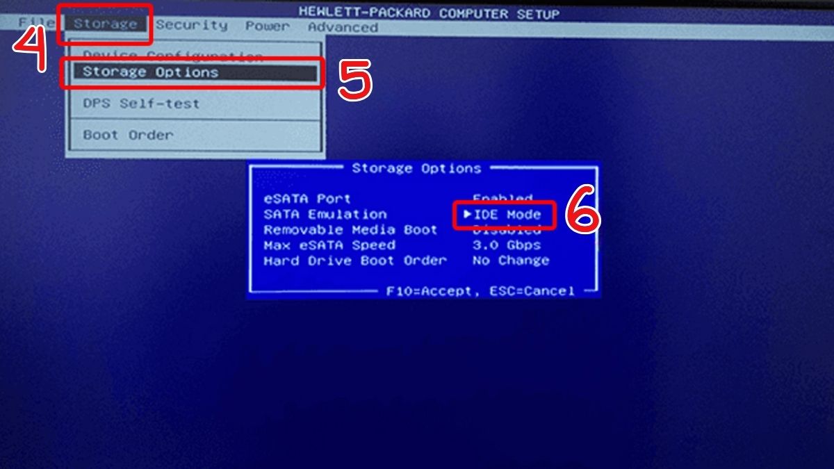 Cách sửa ổ cứng SSD không nhận bằng kiểm tra xem bios bước 3