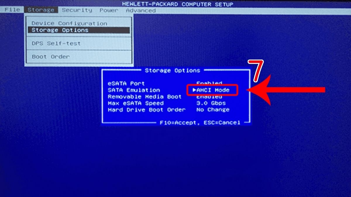Cách sửa ổ cứng SSD không nhận bằng kiểm tra xem bios bước 4