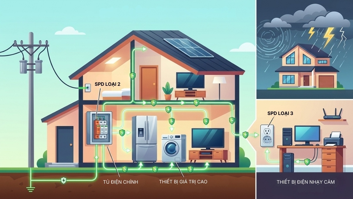 Hướng dẫn chọn SPD cho nhà ở dân dụng